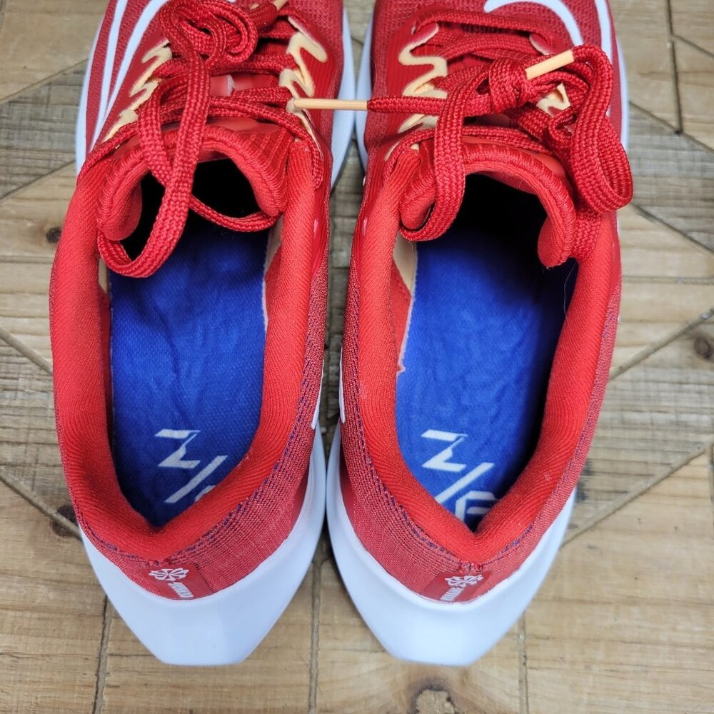 Nike Zoom Fly 5 Zoom X Mens 7 Red Running Shoes Lightweight Push Limits Break B - Picture 10 of 11